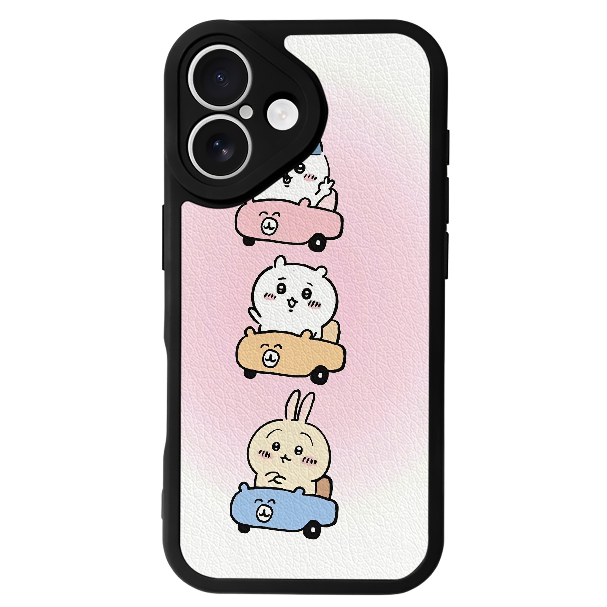 （画像用） ちいかわ Chii-kawa 【iPhone 16シリーズ対応】シリコンスマホケース（レザー調） 材質：シリコン